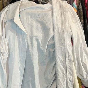 White Shirt Drawstring Side